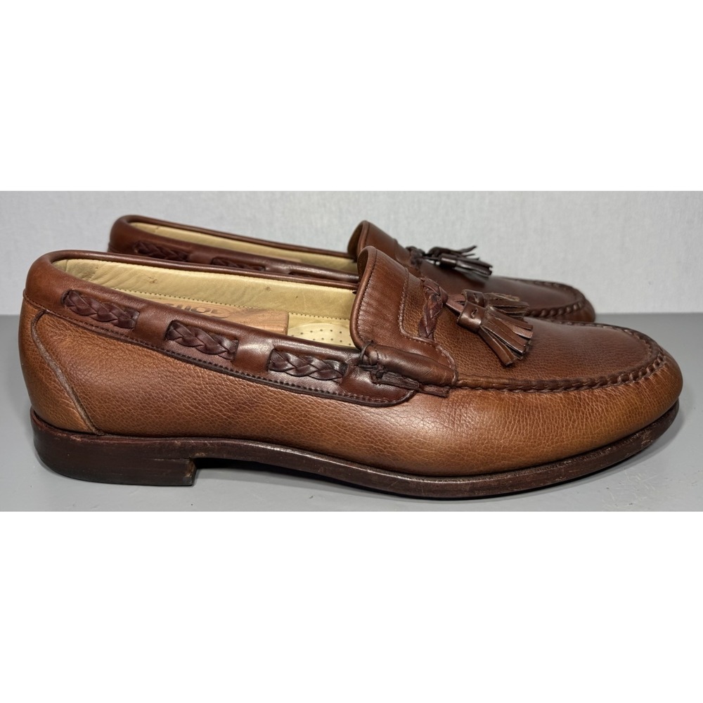 Allen Edmonds Tassel Loafers Carthage Size 11.5B Mens Brown Leather USA - Picture 3 of 11